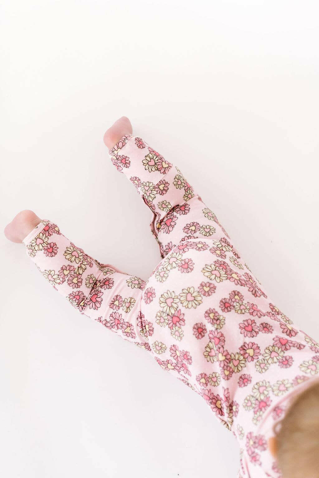 Baby Pajama in Wild Daisy Heart Ollie Jay
