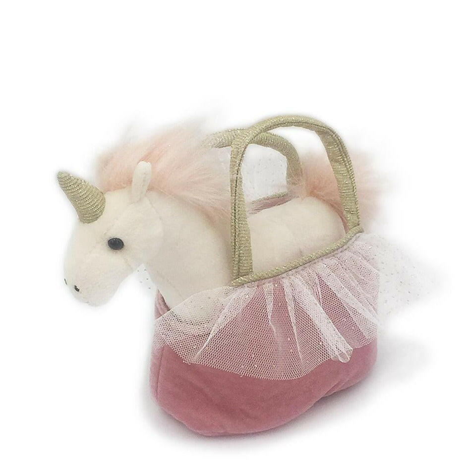 'Ophelia' Unicorn Plush Doll & Toy Purse Stuffed Toy MON AMI