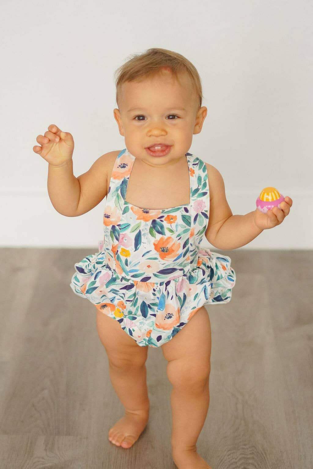Isla Romper in Summer Floral romper Ollie Jay