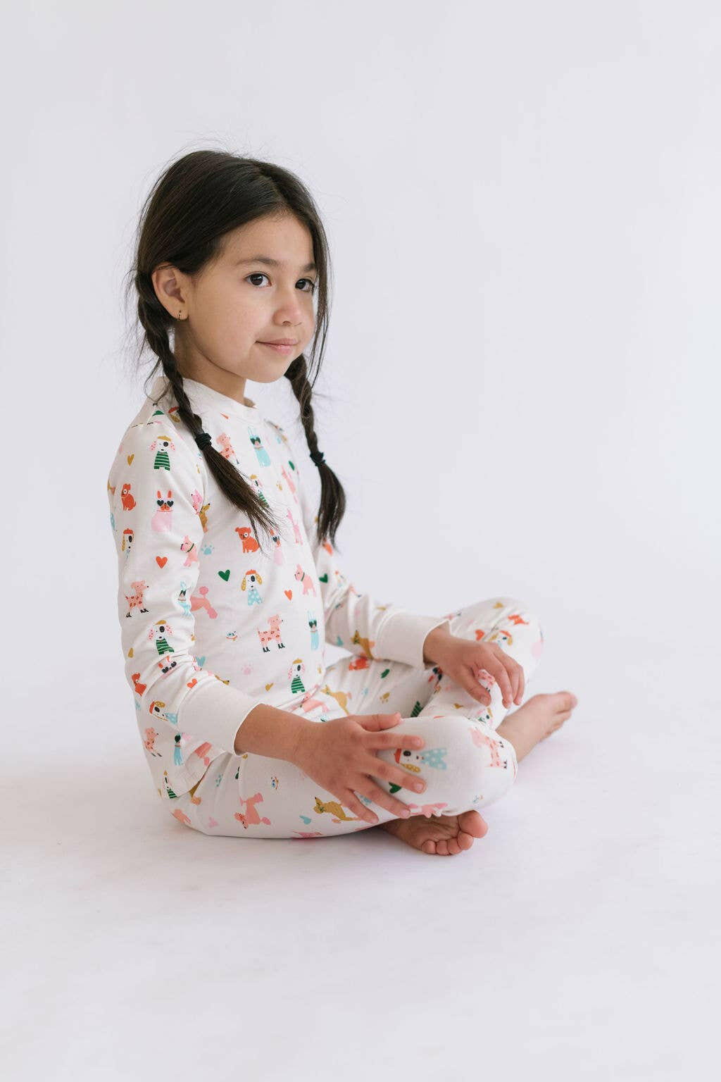 2 Piece Pajama Set in Puppy Love Ollie Jay