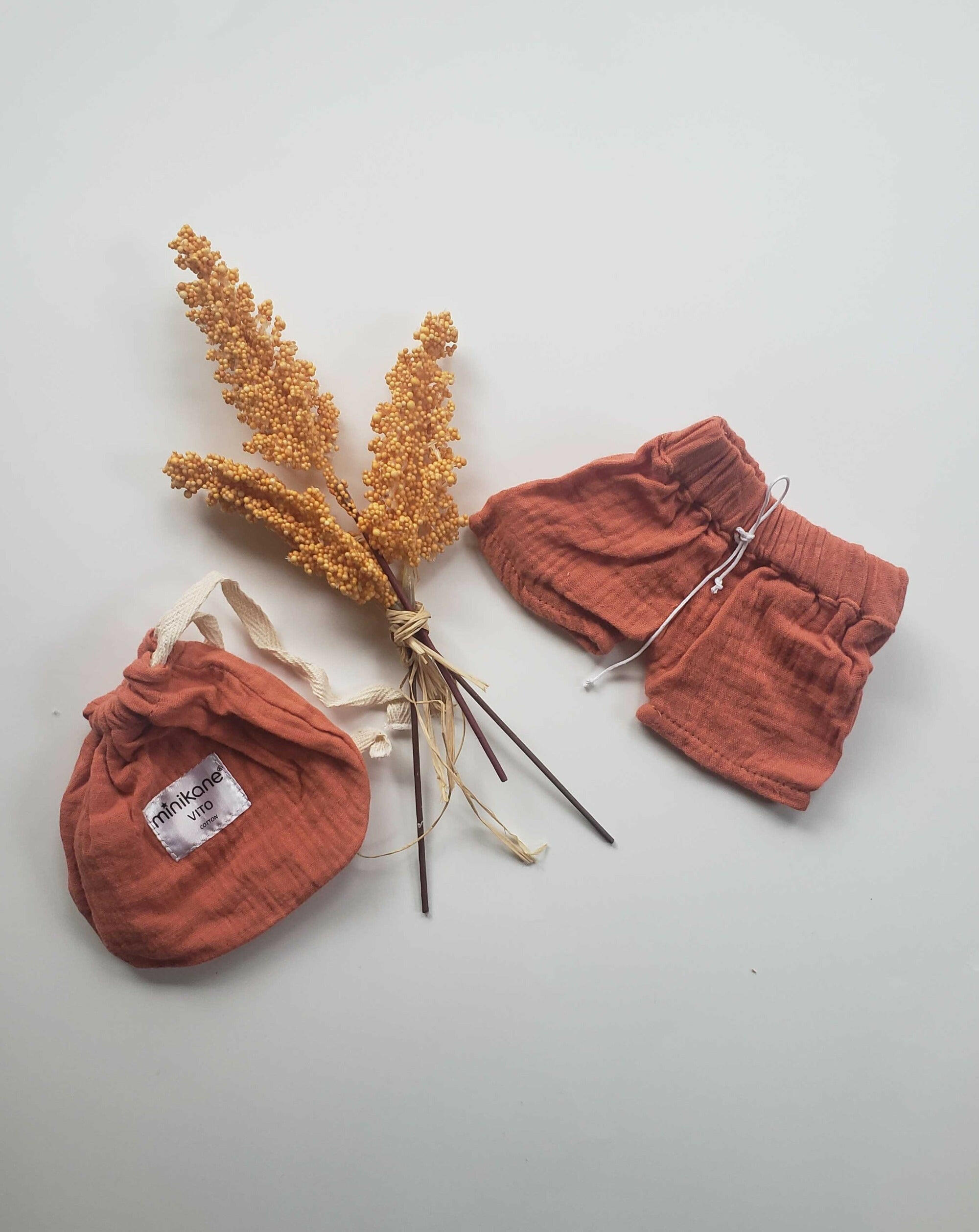 Vito Bathing Trunks Terre de sienne Doll Clothing Minikane