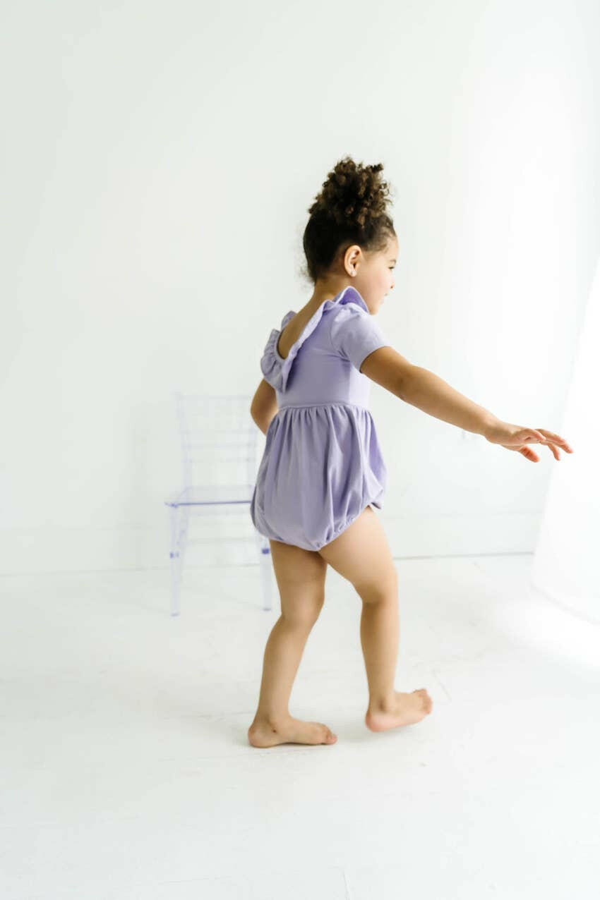 Harlow Romper in Lavender romper Ollie Jay
