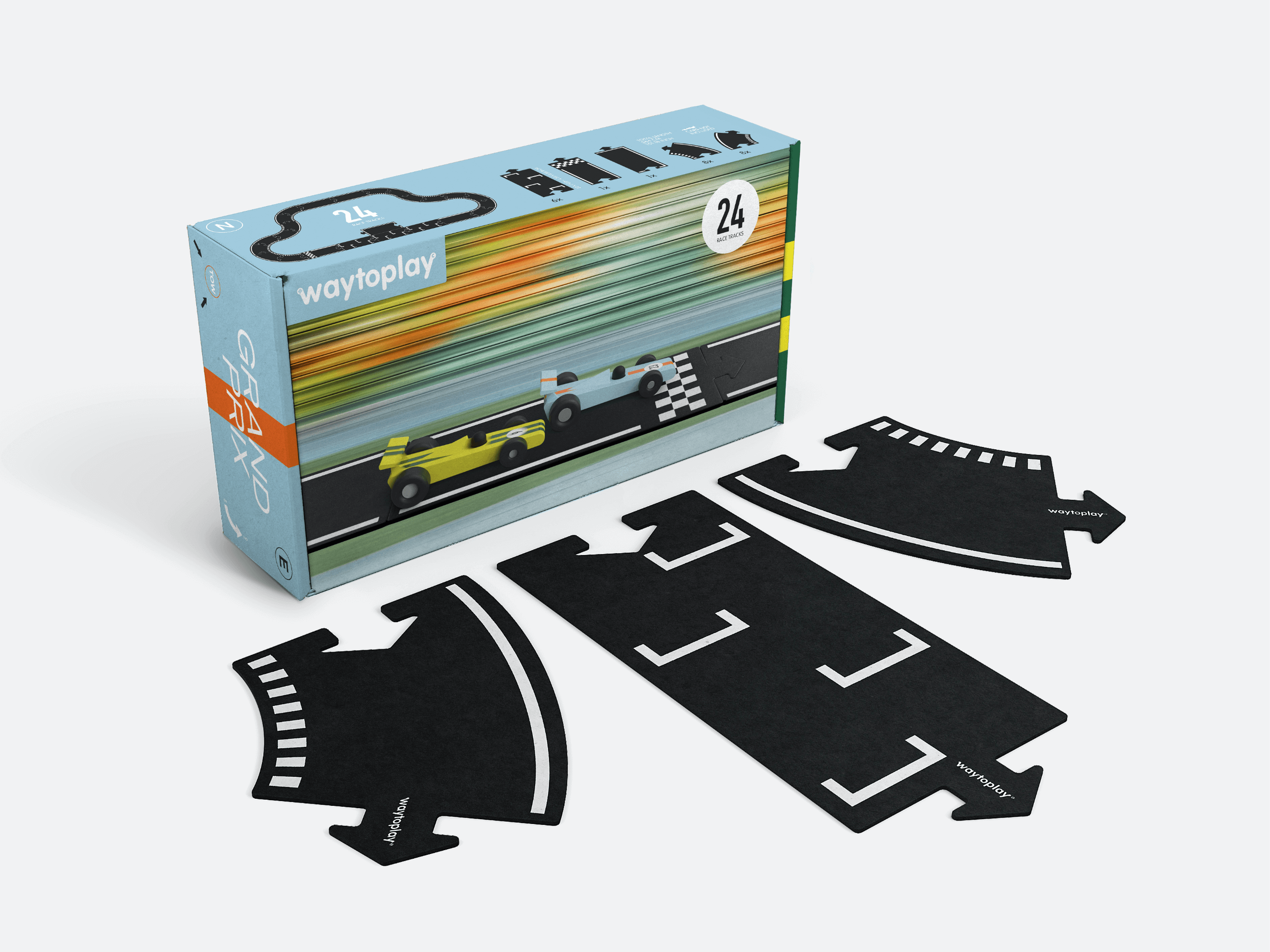Grand Prix - Road Set Car Track Waytoplay Toys