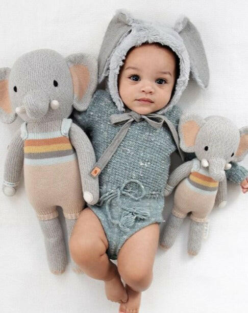 Evan the Elephant Stuffies Cuddle + Kind