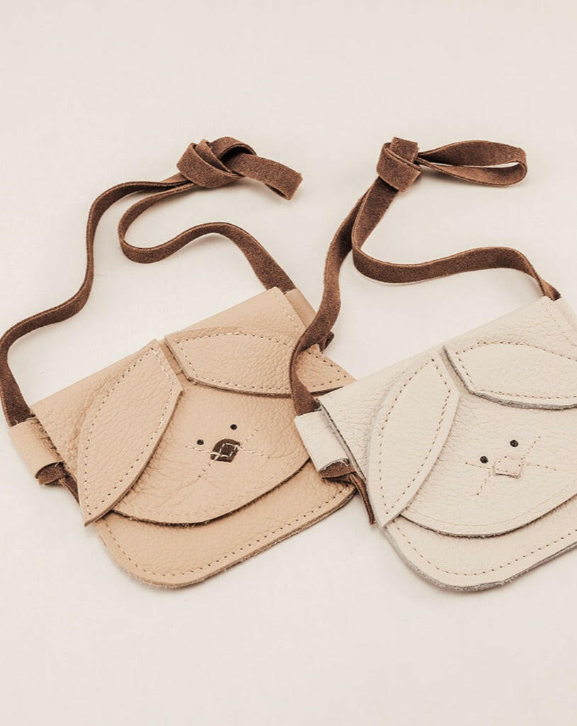 Milk & French Vanilla Bunnies Critters Leather PURSE Toddler & Kids Starry Knight Design