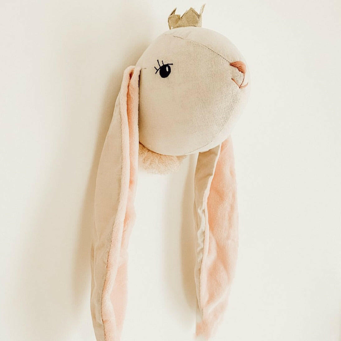 Princess Bunny Wall Mount Stuffed Toy MON AMI
