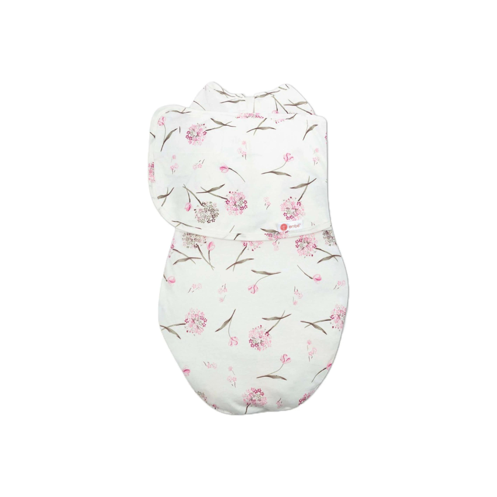 Swaddle Wrap 100% Cotton Jersey embé® Clustered Flowers
