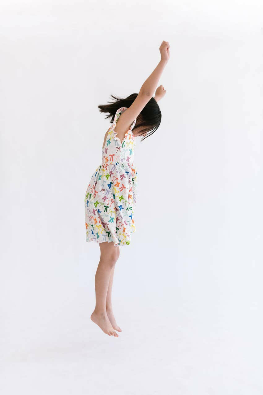 Olivia Dress in Rain-Bows Ollie Jay