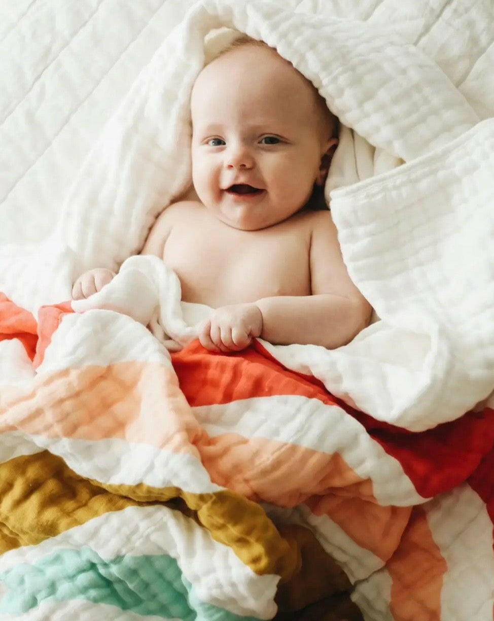 Rainbow Quilt Baby Essentials Clementine Kids