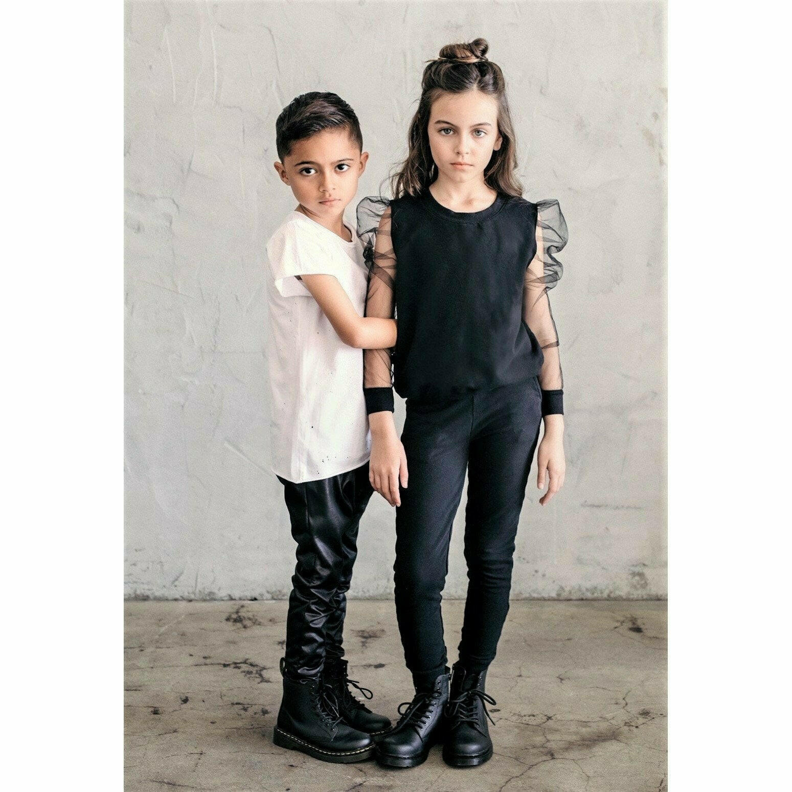 Organic Jolie Top Mesh Sleeves Top Be Mi Los Angeles