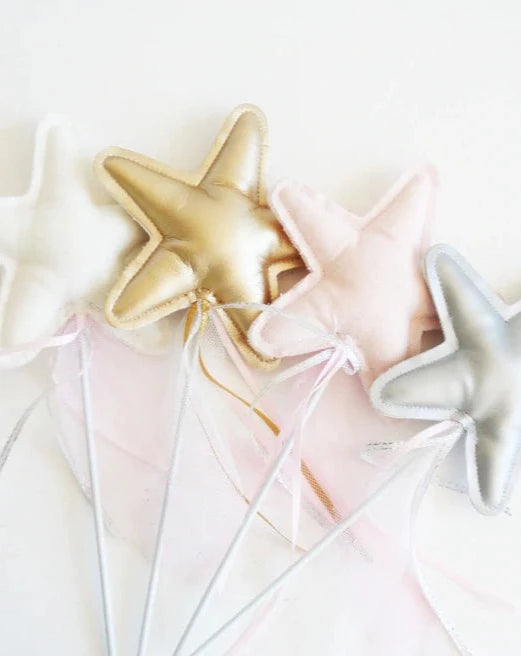 Amelie Star Wand Gold - 4 Pk. Kids Toys Alimrose