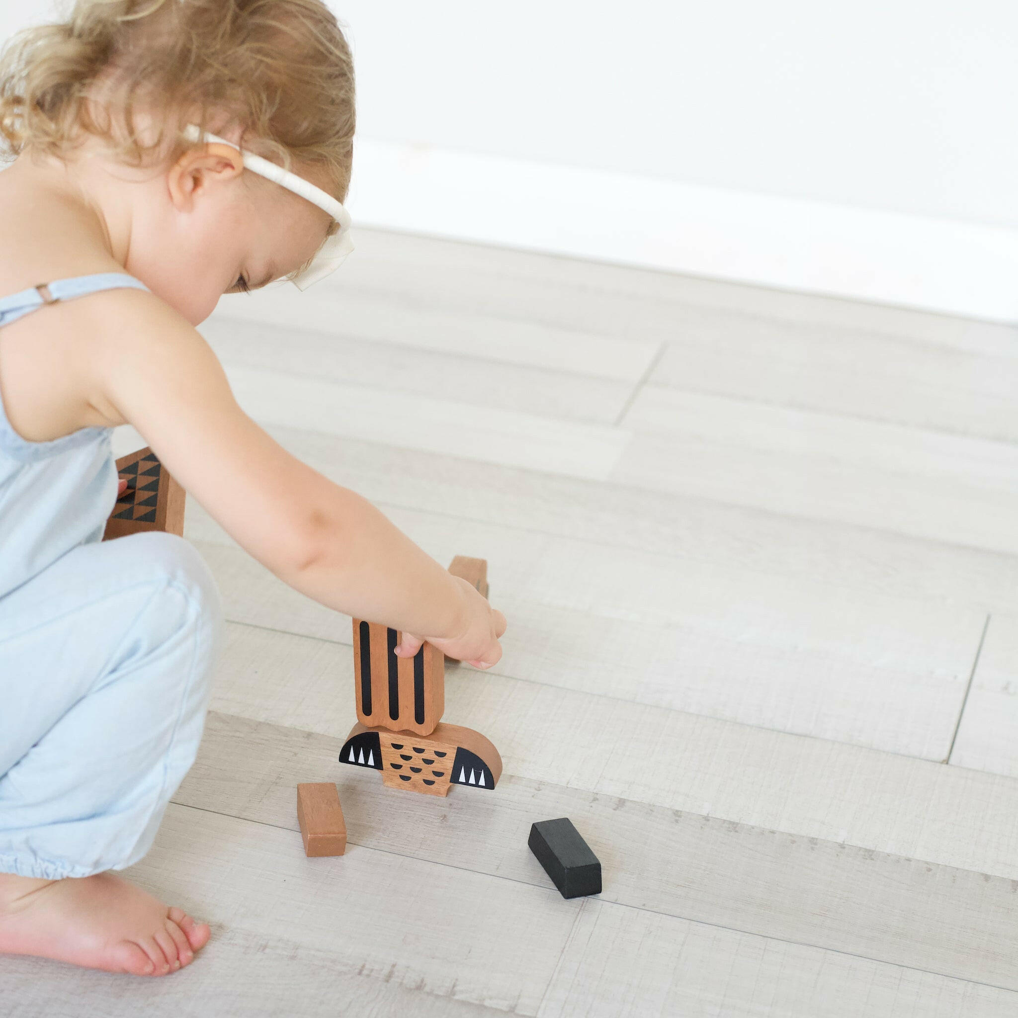 Animal Tower Wooden Toys Wee Gallery