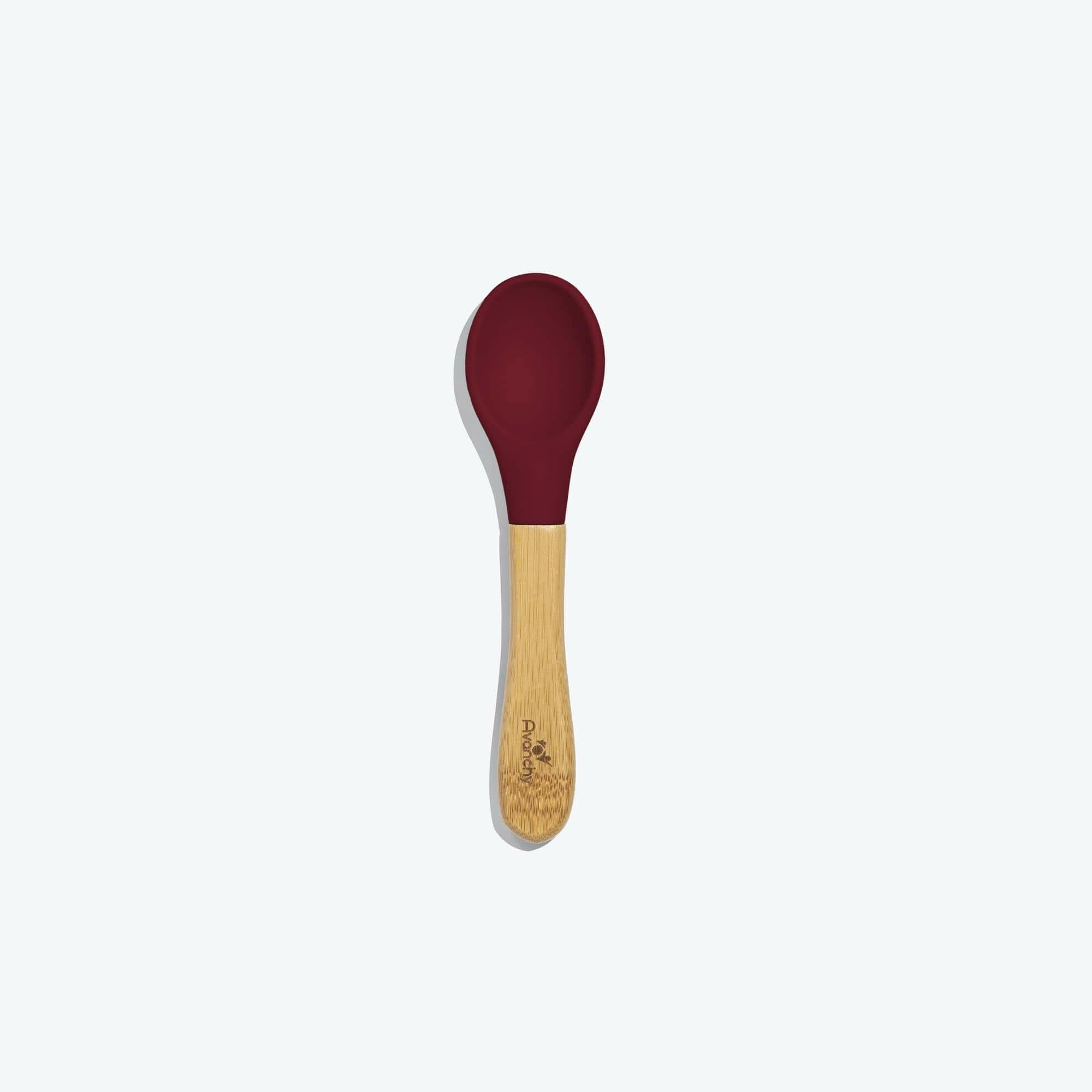 Avanchy Single Bamboo Baby Spoons (Older Babies) Baby Feeding Avanchy Sustainable Baby Dishware Magenta