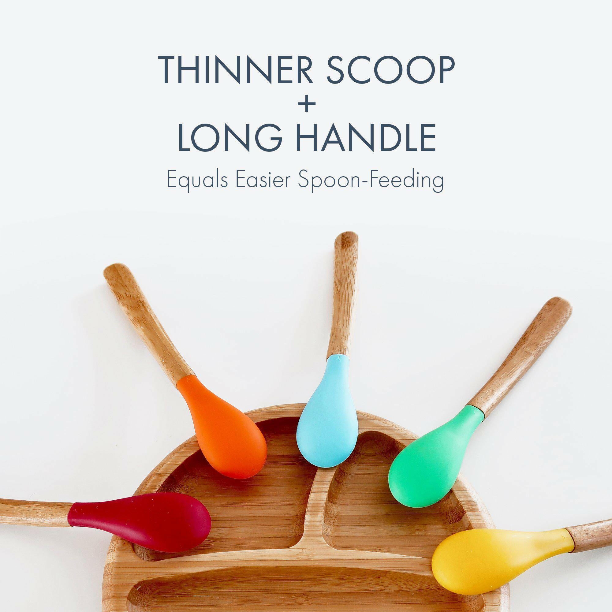 Avanchy Single Bamboo Infant Spoon (Younger Babies) Toddler Feeding Avanchy Sustainable Baby Dishware