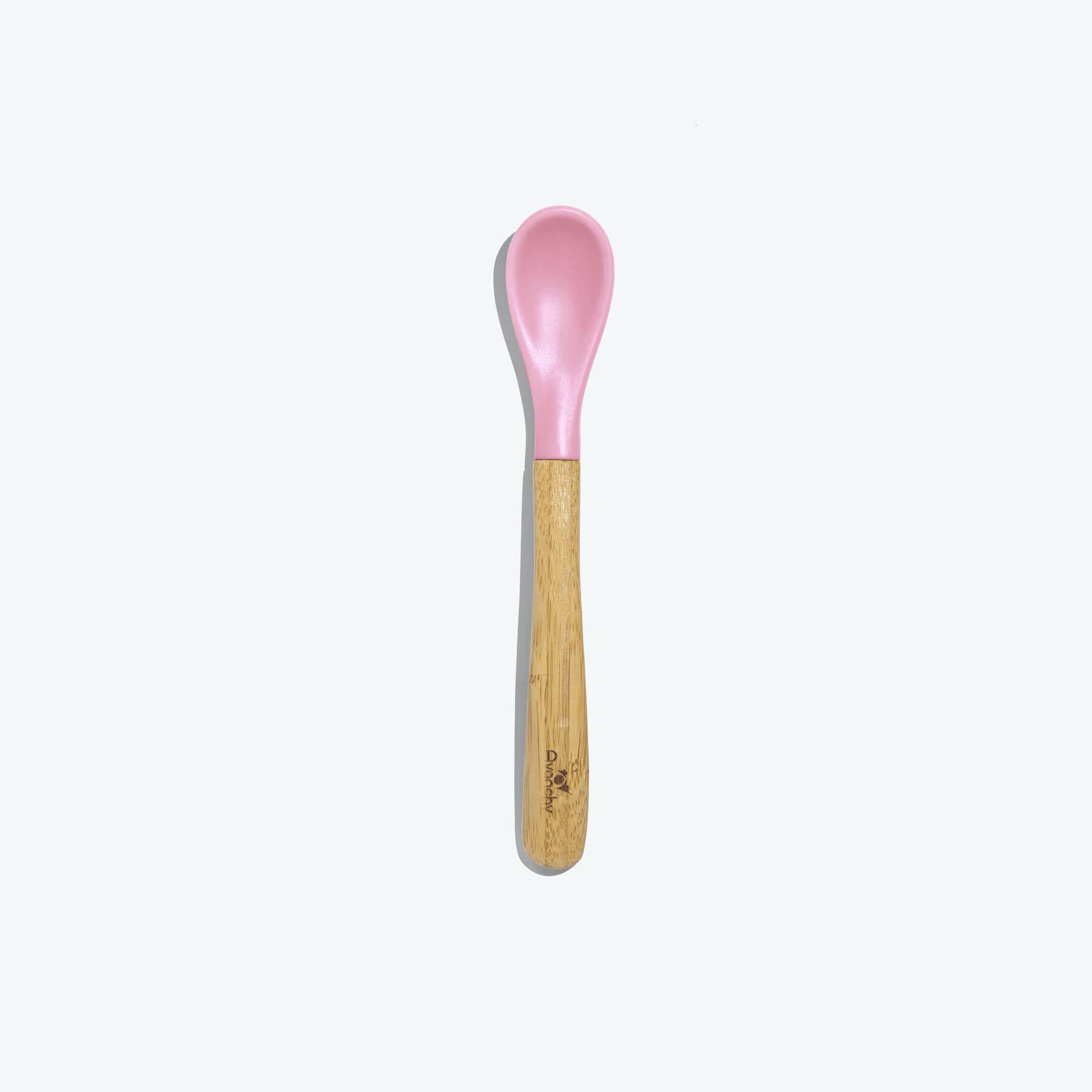 Avanchy Single Bamboo Infant Spoon (Younger Babies) Toddler Feeding Avanchy Sustainable Baby Dishware Pink