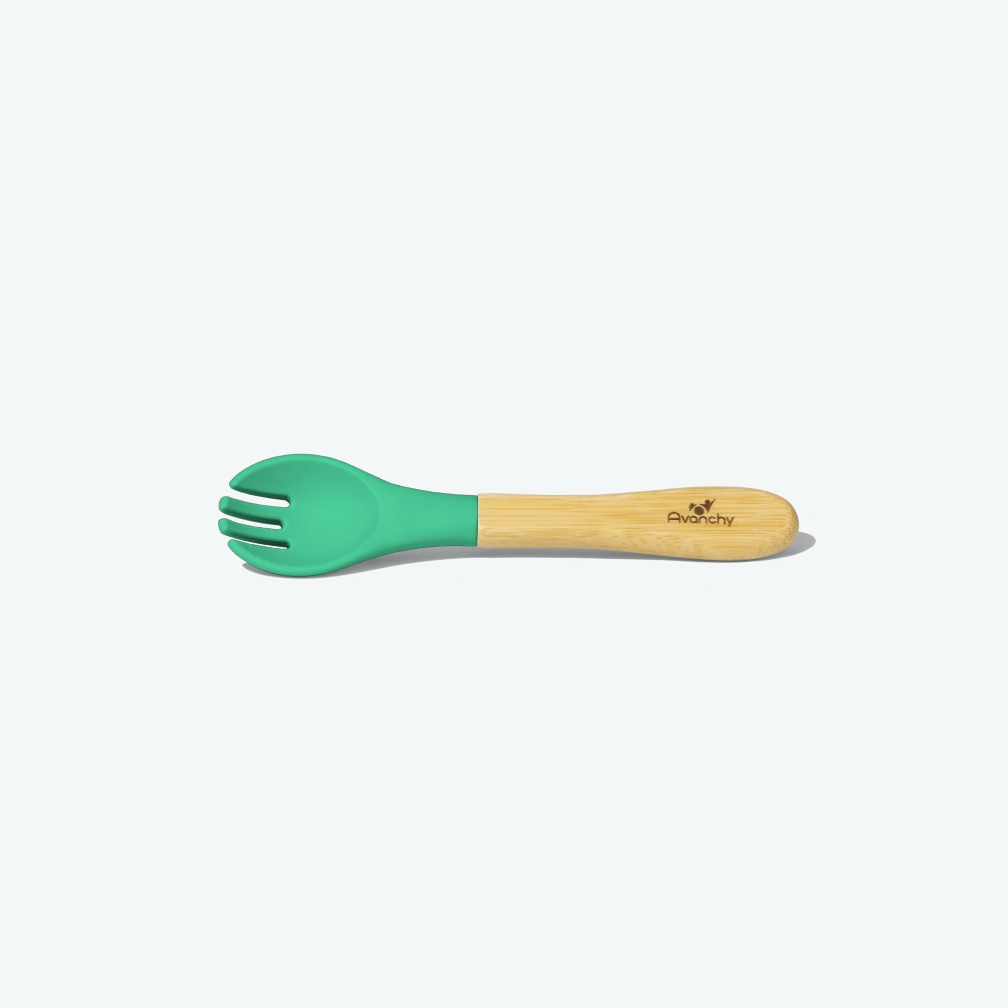 Avanchy Single Bamboo Training Fork Toddler Feeding Avanchy Sustainable Baby Dishware