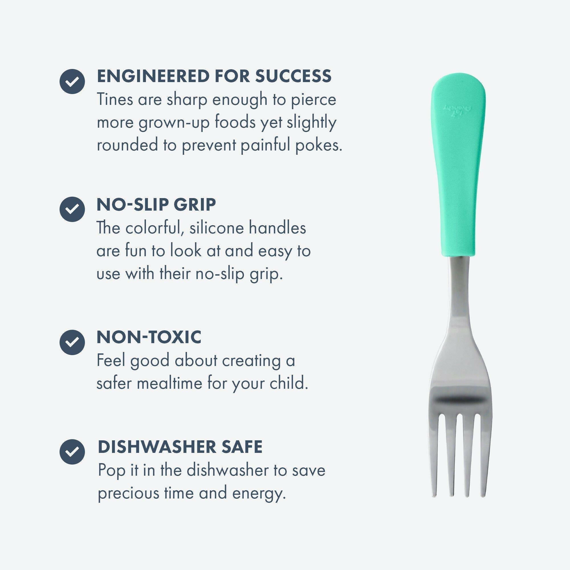 Avanchy Stainless Steel Baby Fork Single Toddler Feeding Avanchy Sustainable Baby Dishware