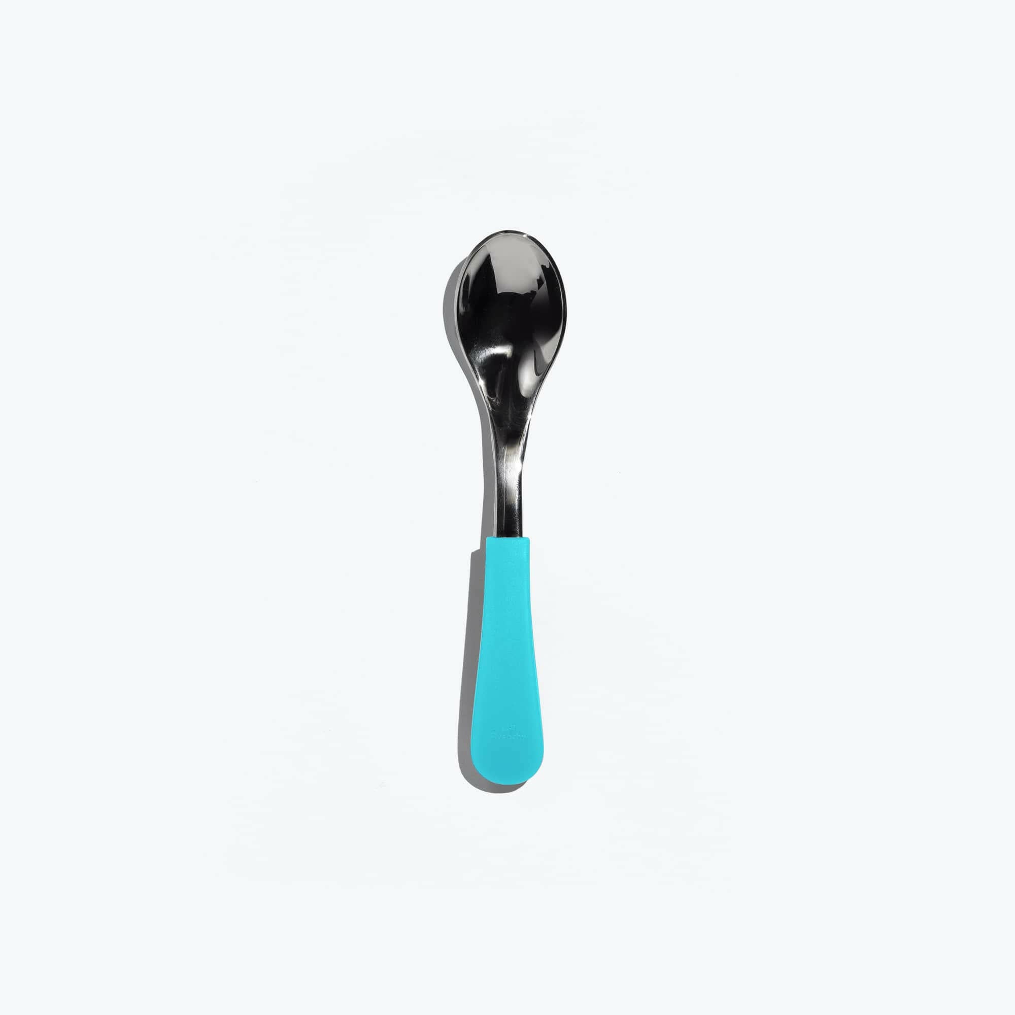 Avanchy Stainless Steel Baby Spoon Single (Older Babies) Baby Feeding Avanchy Sustainable Baby Dishware Blue