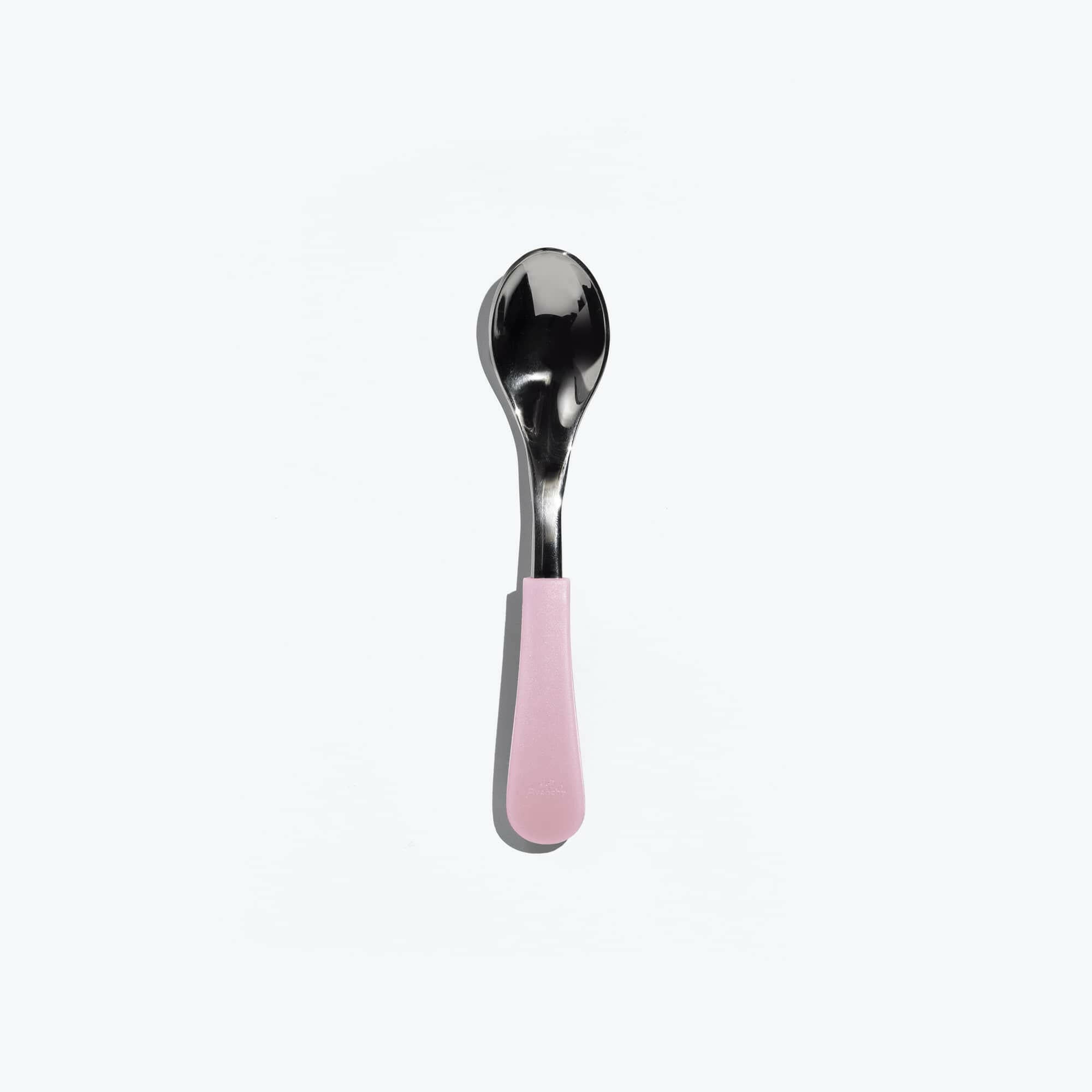 Avanchy Stainless Steel Baby Spoon Single (Older Babies) Baby Feeding Avanchy Sustainable Baby Dishware Pink