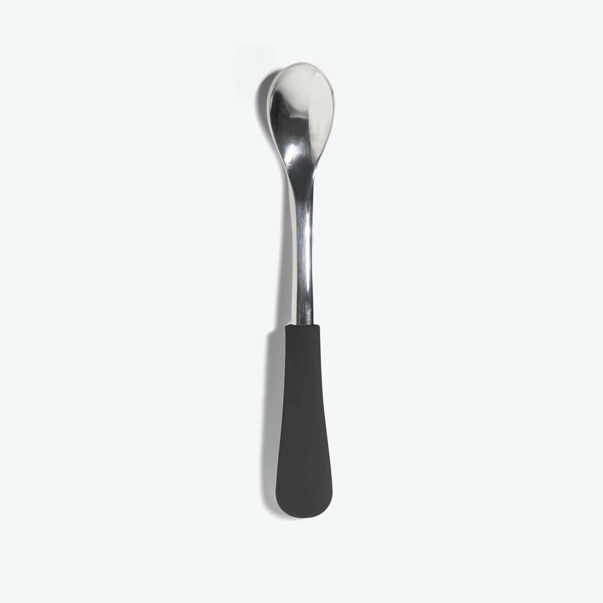 Avanchy Stainless Steel Infant Spoon Single (Younger Babies) Baby Feeding Avanchy Sustainable Baby Dishware Black