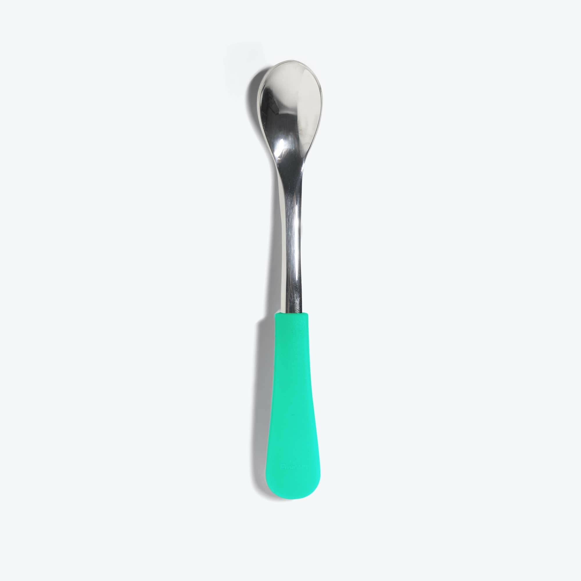 Avanchy Stainless Steel Infant Spoon Single (Younger Babies) Baby Feeding Avanchy Sustainable Baby Dishware Green