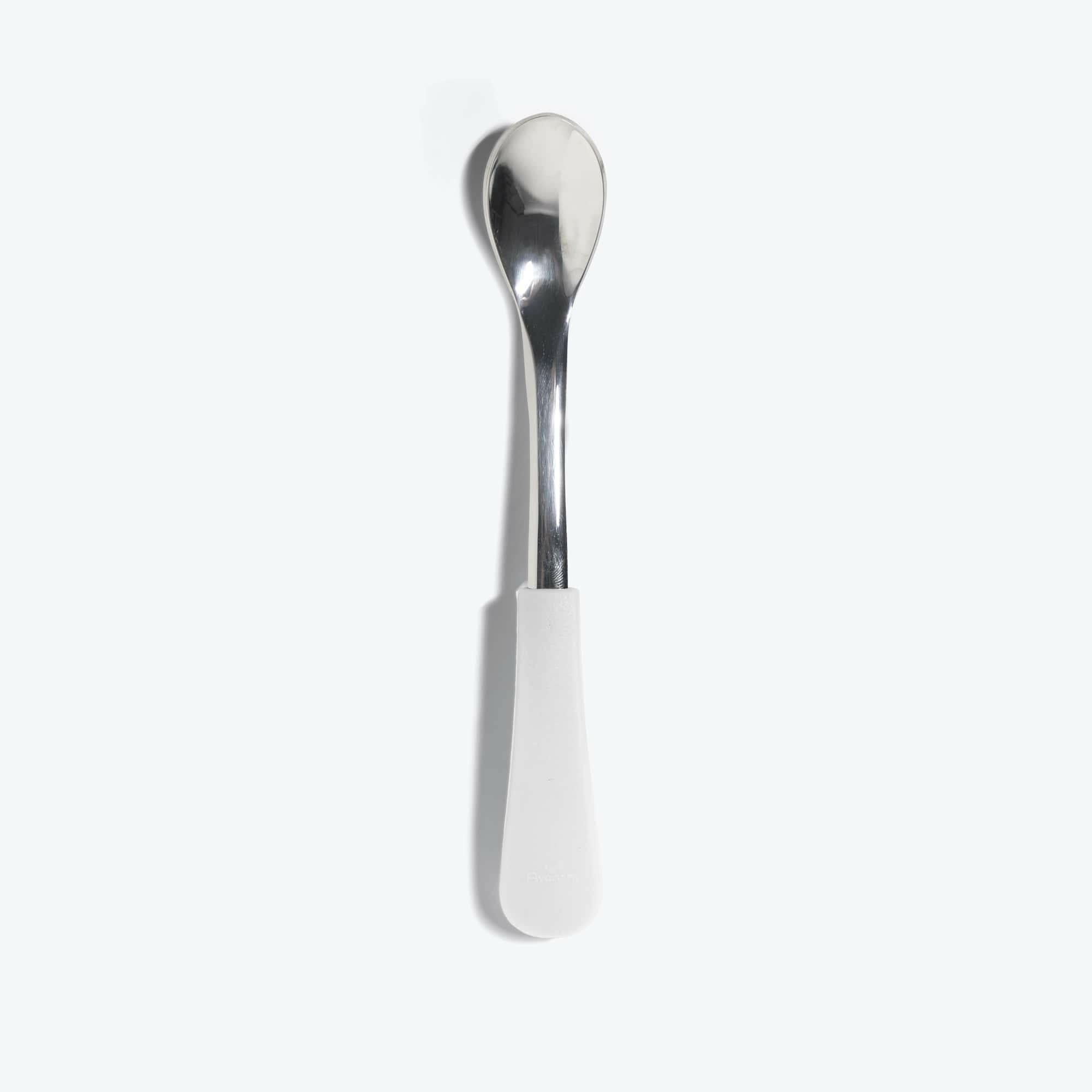 Avanchy Stainless Steel Infant Spoon Single (Younger Babies) Baby Feeding Avanchy Sustainable Baby Dishware White