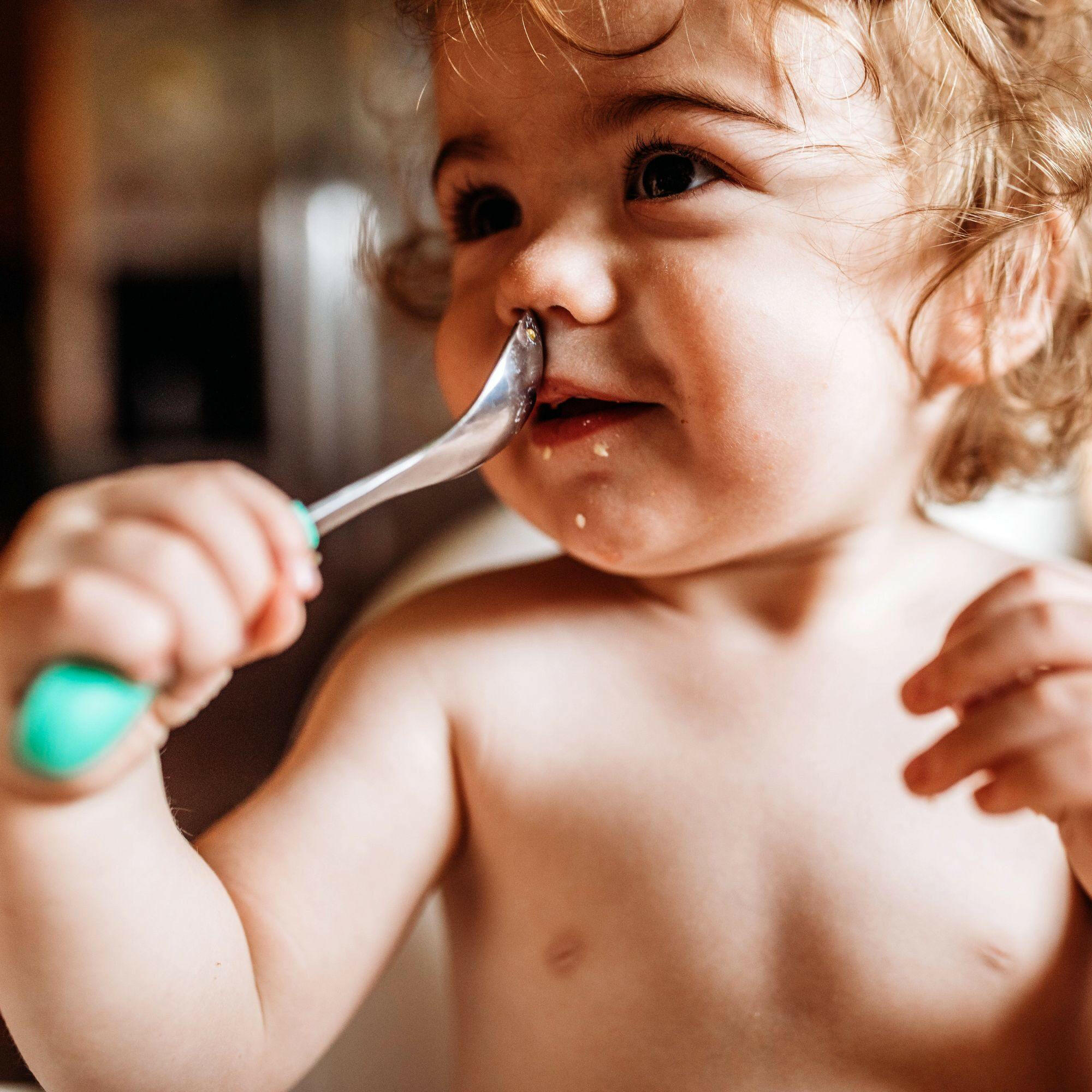 Avanchy Stainless Steel Infant Spoons 2 Pack. (Younger Babies) Baby Feeding Avanchy Sustainable Baby Dishware