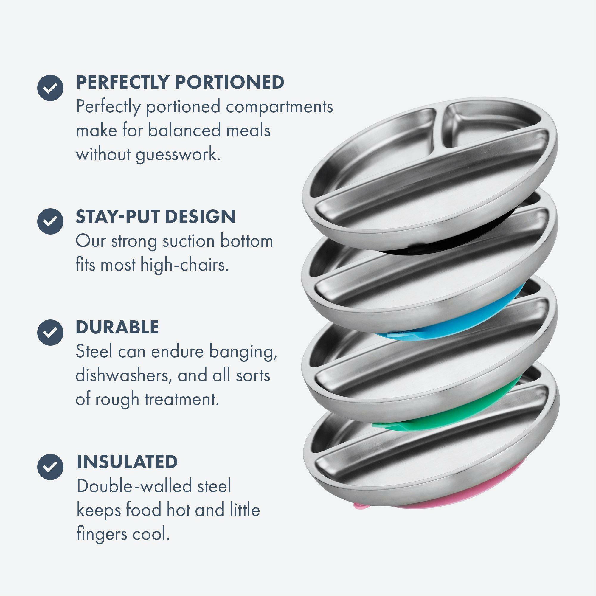 Avanchy Stainless Steel Rainbow Baby Collections Baby Feeding Avanchy Sustainable Baby Dishware