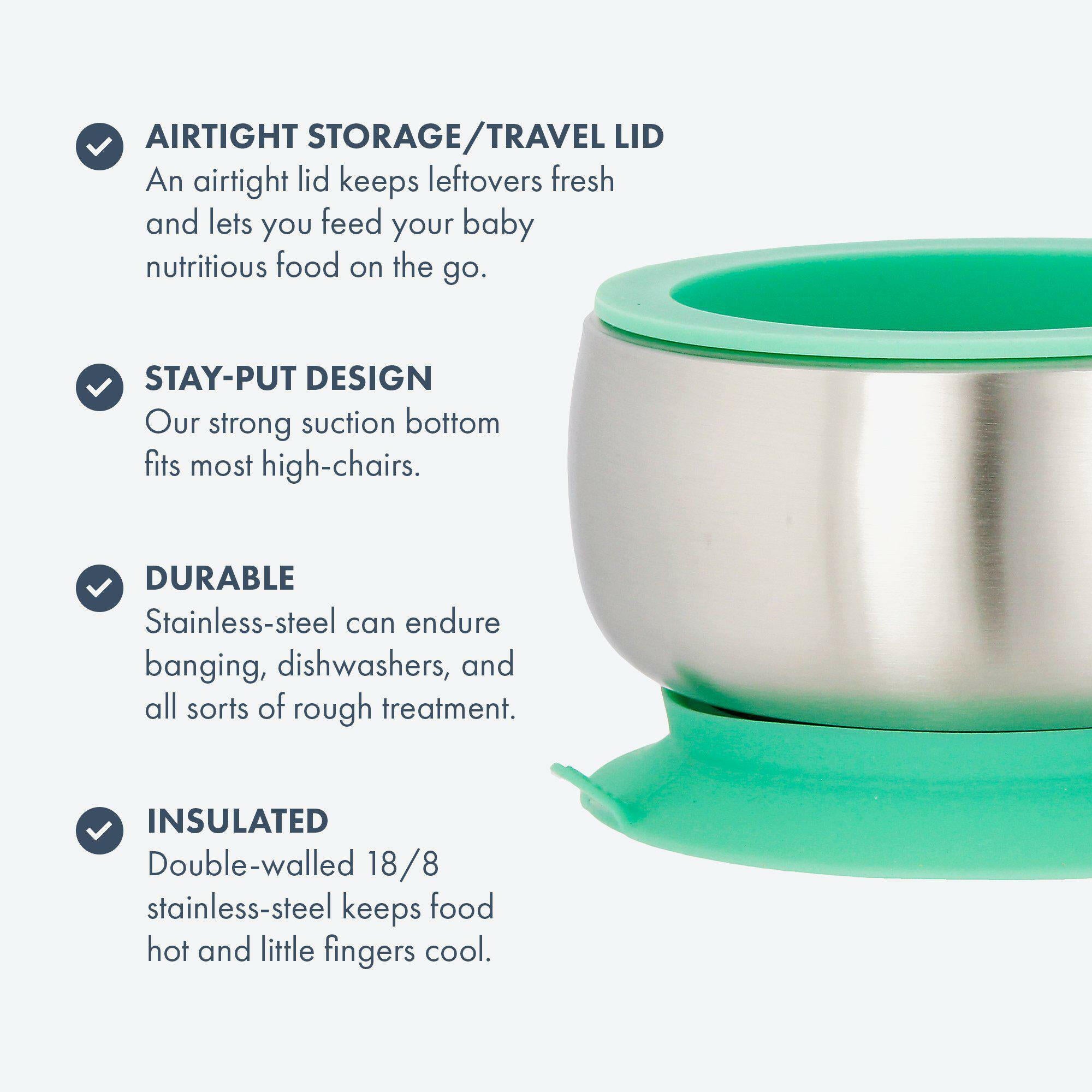 Avanchy Stainless Steel Rainbow Baby Collections Baby Feeding Avanchy Sustainable Baby Dishware