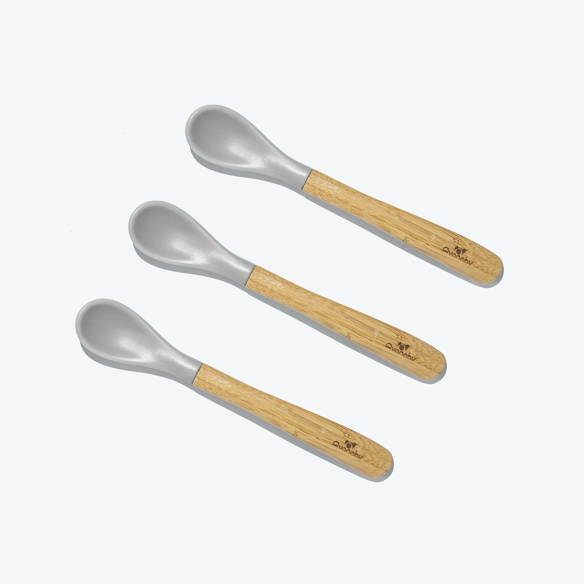 Avanchy Exclusive Monochrome Utensils Bundle Baby Feeding Avanchy Sustainable Baby Dishware Gray Infant