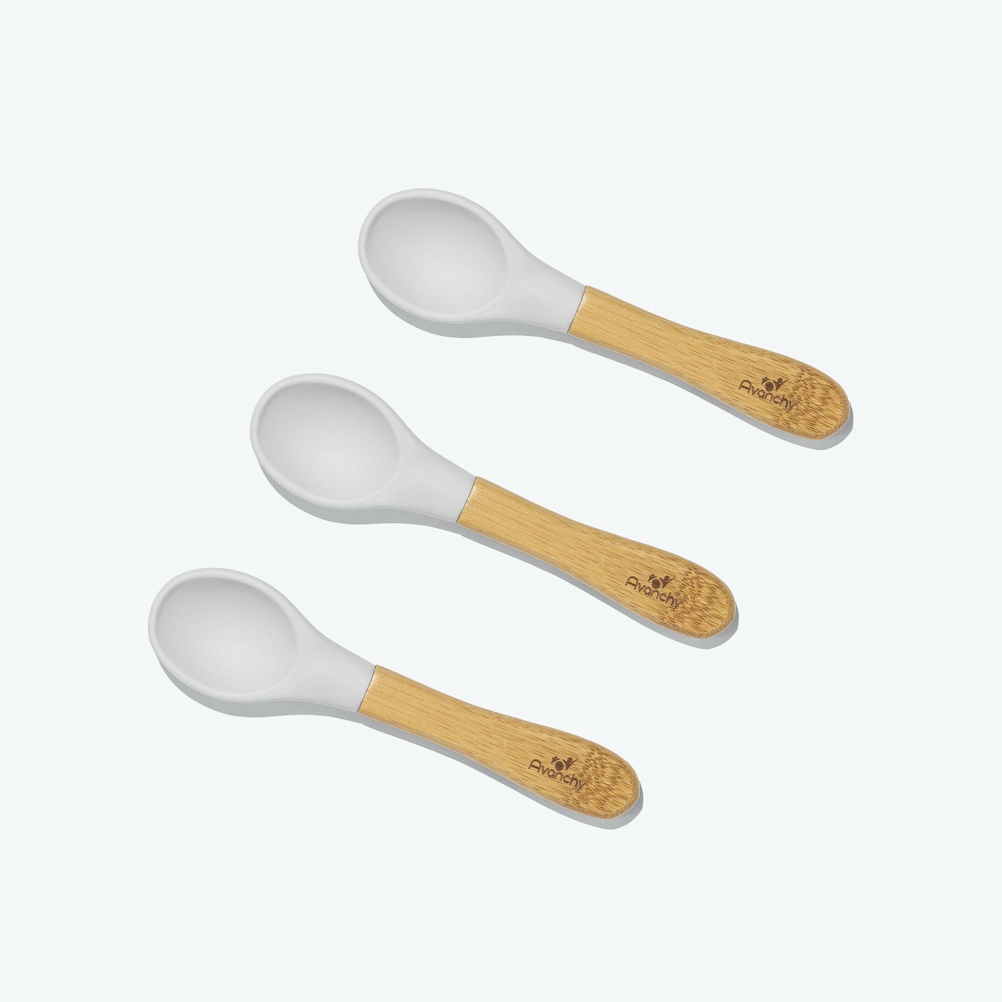 Avanchy Exclusive Monochrome Utensils Bundle Baby Feeding Avanchy Sustainable Baby Dishware White Baby