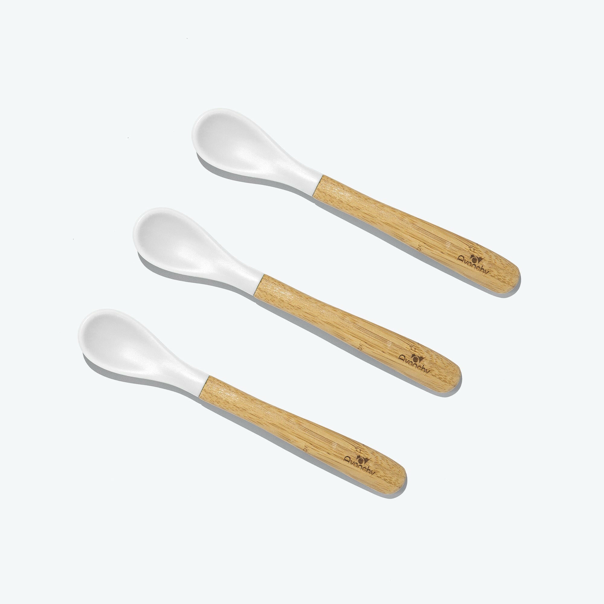 Avanchy Exclusive Monochrome Utensils Bundle Baby Feeding Avanchy Sustainable Baby Dishware White Infant