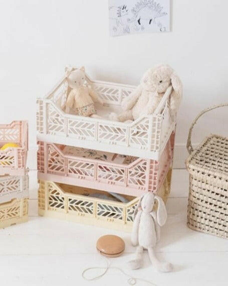 Folding Crate - Coconut Milk Toy Storage Aykasa