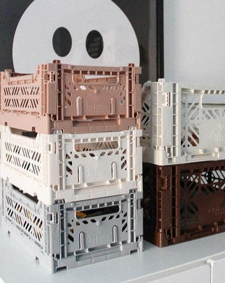 Folding Crate - Pale Blue Toy Storage Aykasa