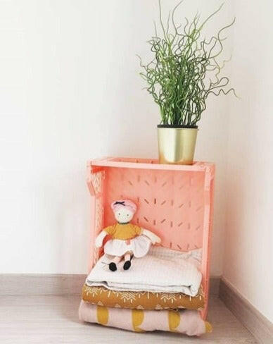 Folding Crate - Salmon Toy Storage Aykasa