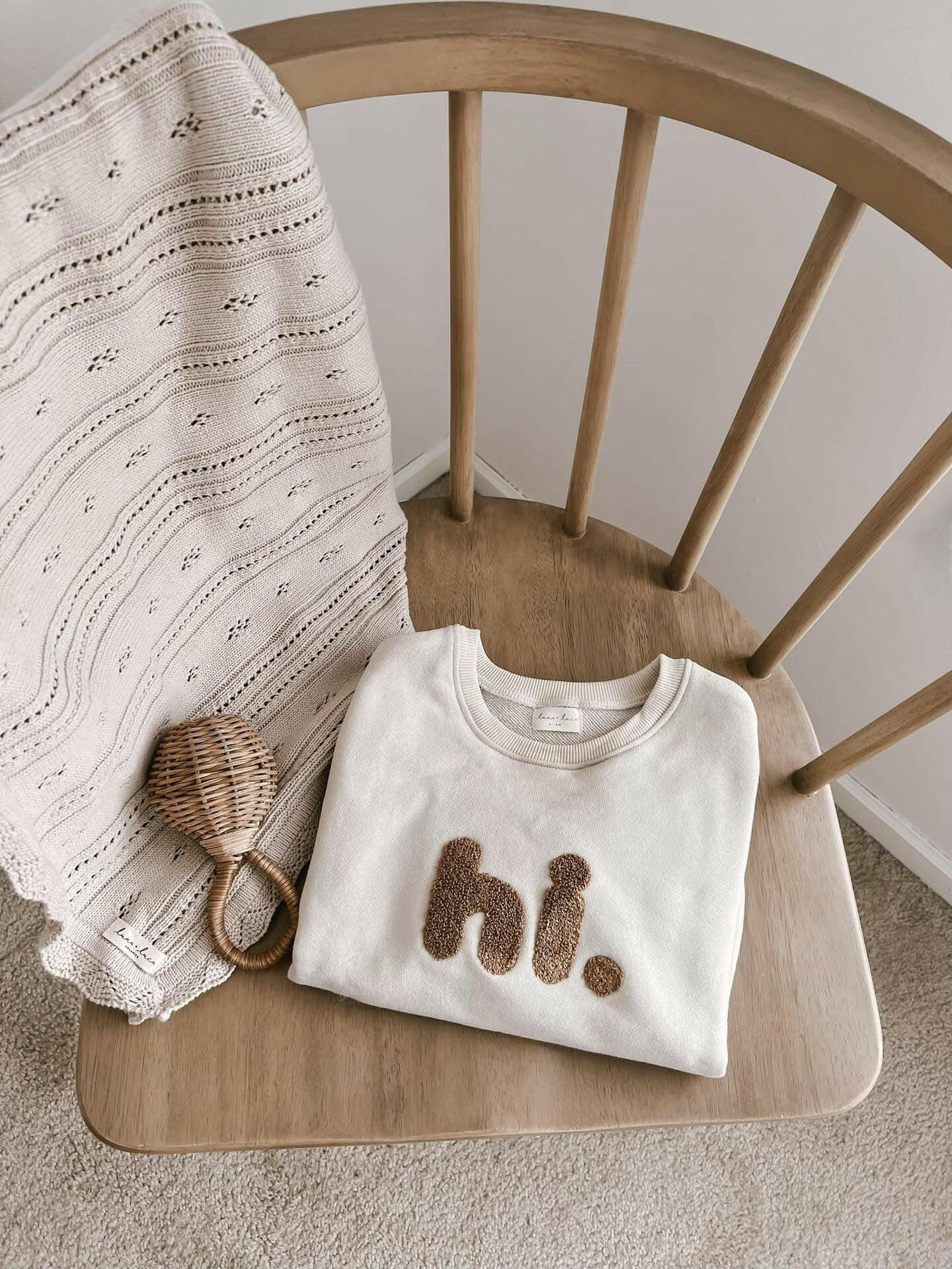 "hi." Bubble Romper 18-24 Months Luna + Luca