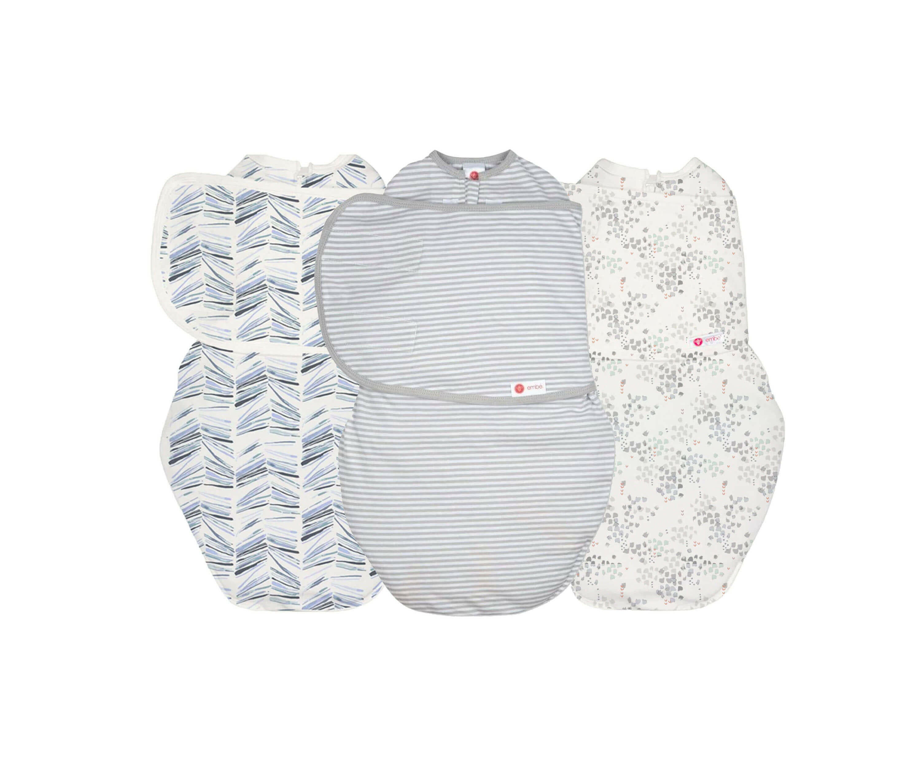 3-Pack Swaddle Wrap Bundle 100% Cotton Jersey embé® All Print Bundle