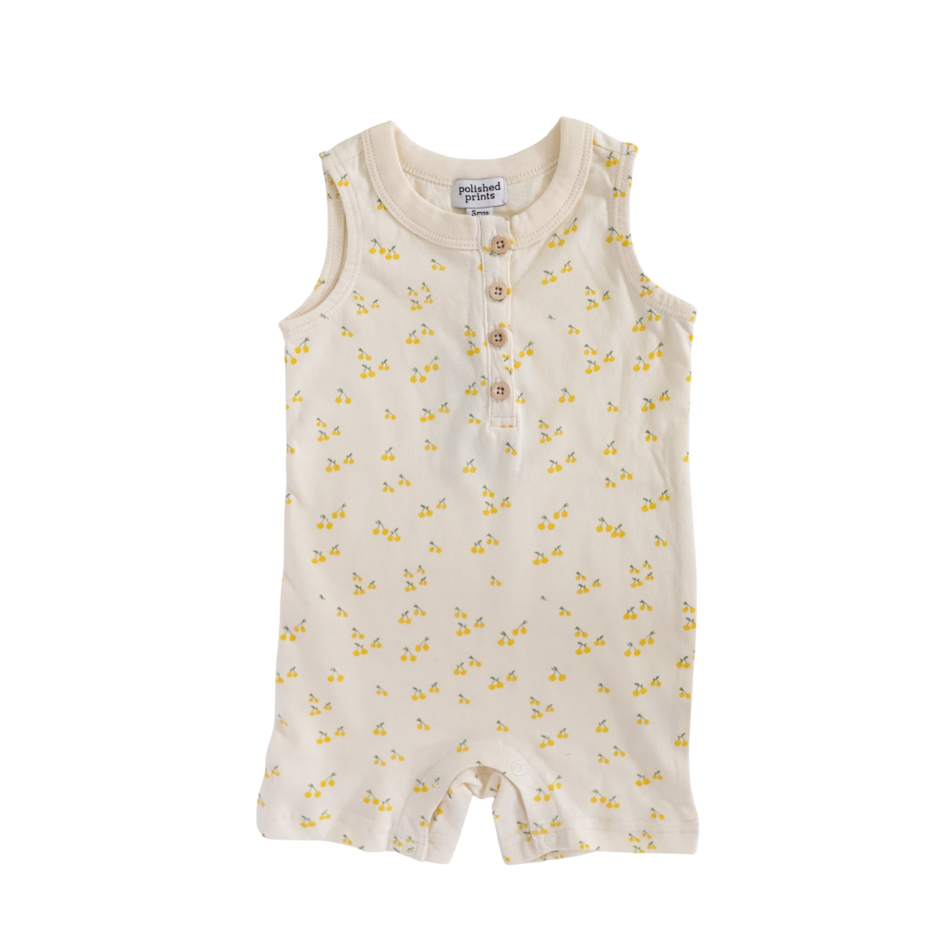 Berry Nice Henley Shorty Romper Polished Prints