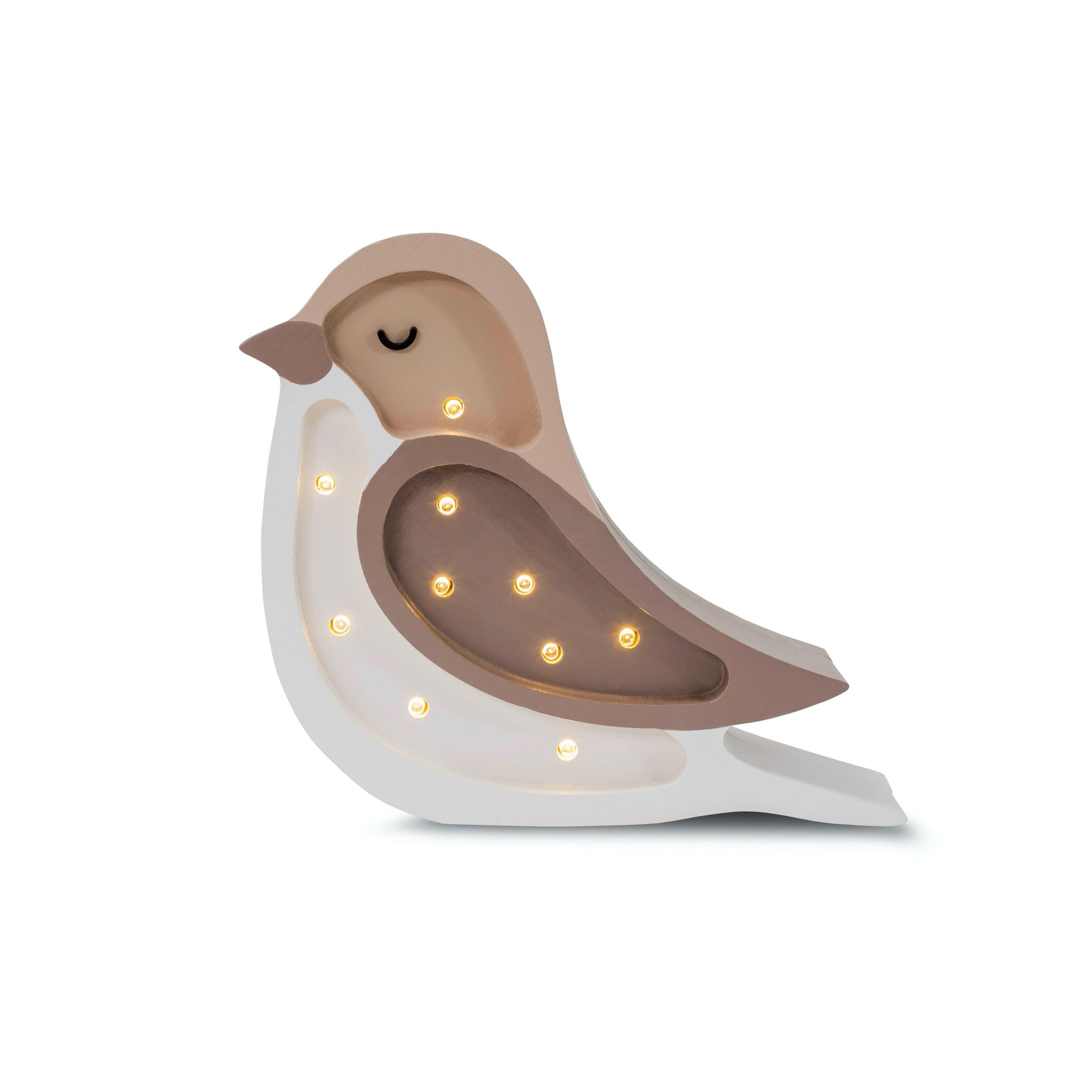 Little Lights Mini Bird Lamp Baby & Toddler Little Lights US Coffee/Beige