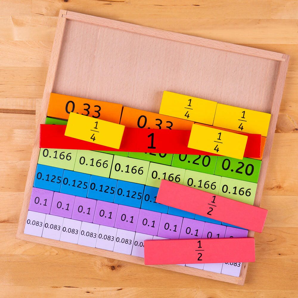 Fractions Tray by Bigjigs Toys US  Bigjigs Toys US