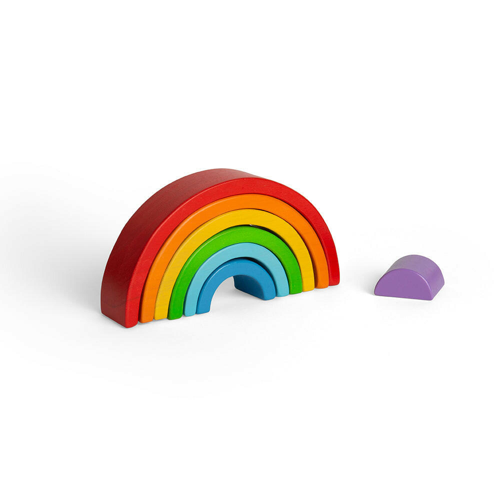 Wooden Stacking Rainbow - Small by Bigjigs Toys US Bigjigs Toys US
