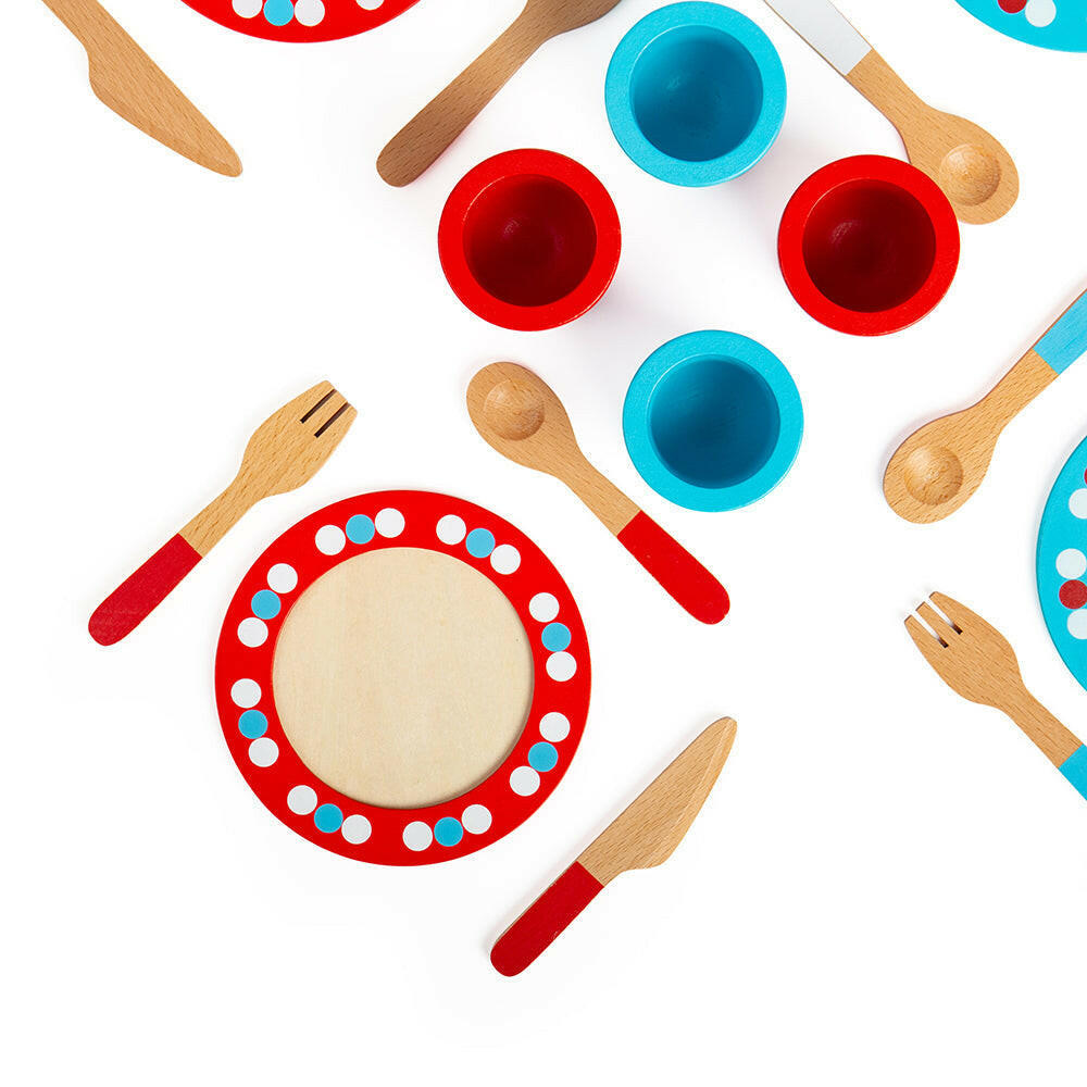Dinner Service (20 Pieces) by Bigjigs Toys US Bigjigs Toys US