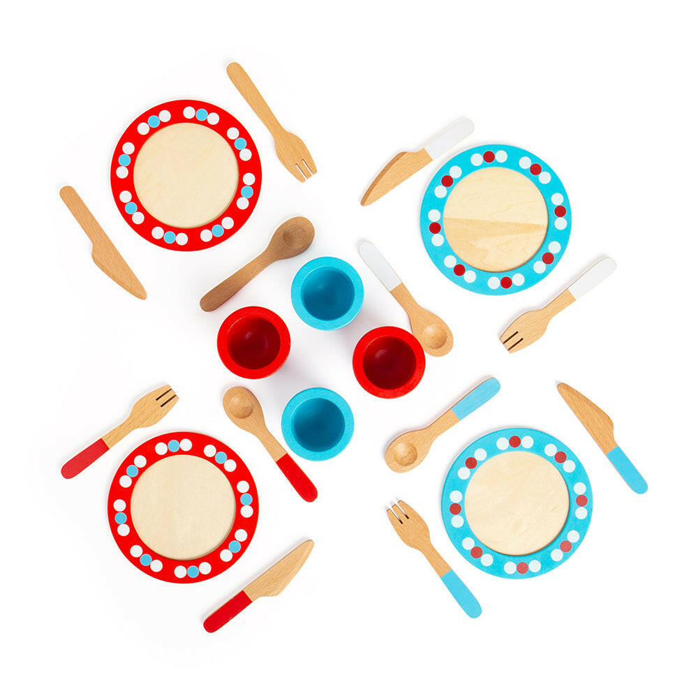 Dinner Service (20 Pieces) by Bigjigs Toys US Bigjigs Toys US