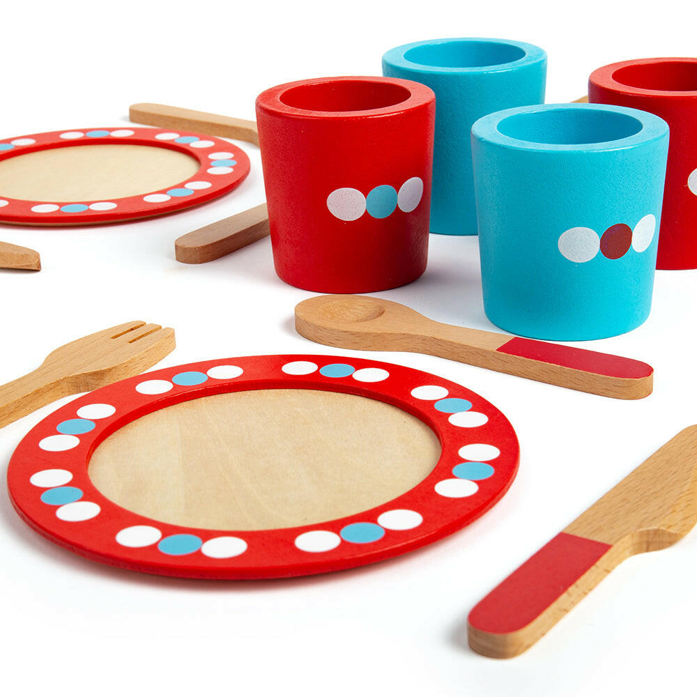 Dinner Service (20 Pieces) by Bigjigs Toys US Bigjigs Toys US