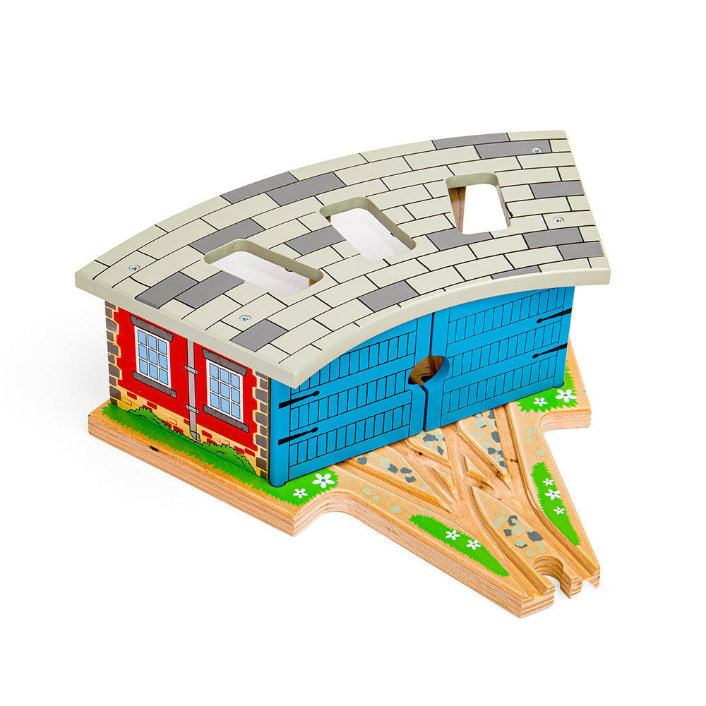 Triple Engine Shed by Bigjigs Toys US  Bigjigs Toys US