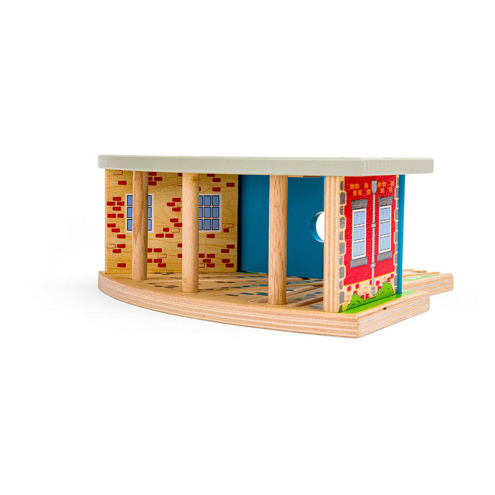 Triple Engine Shed by Bigjigs Toys US  Bigjigs Toys US