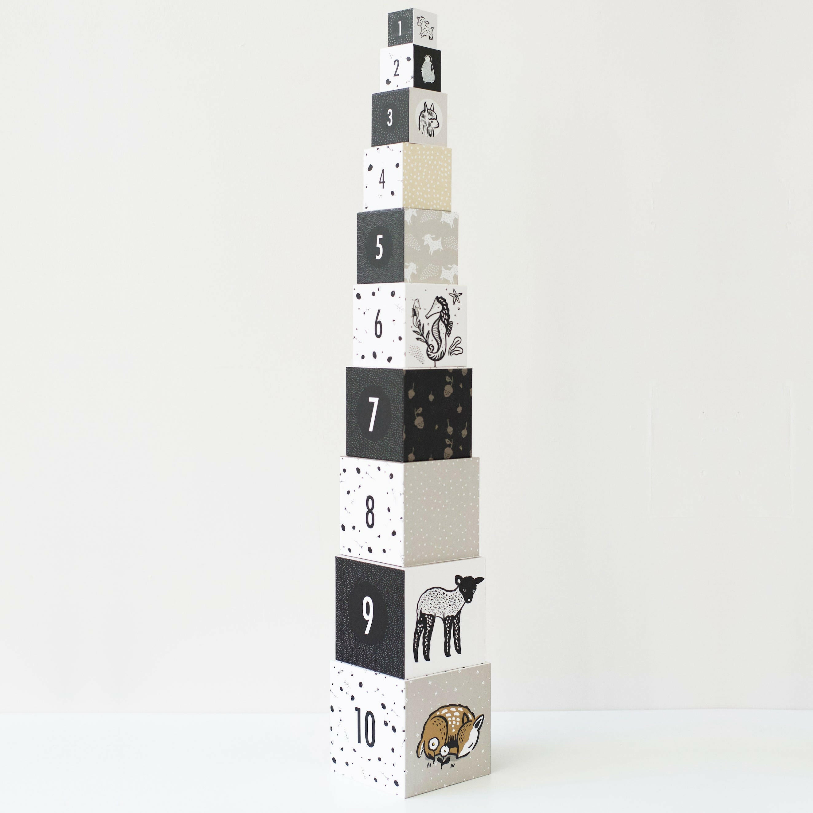Nesting Blocks - Baby Animals Toys Wee Gallery