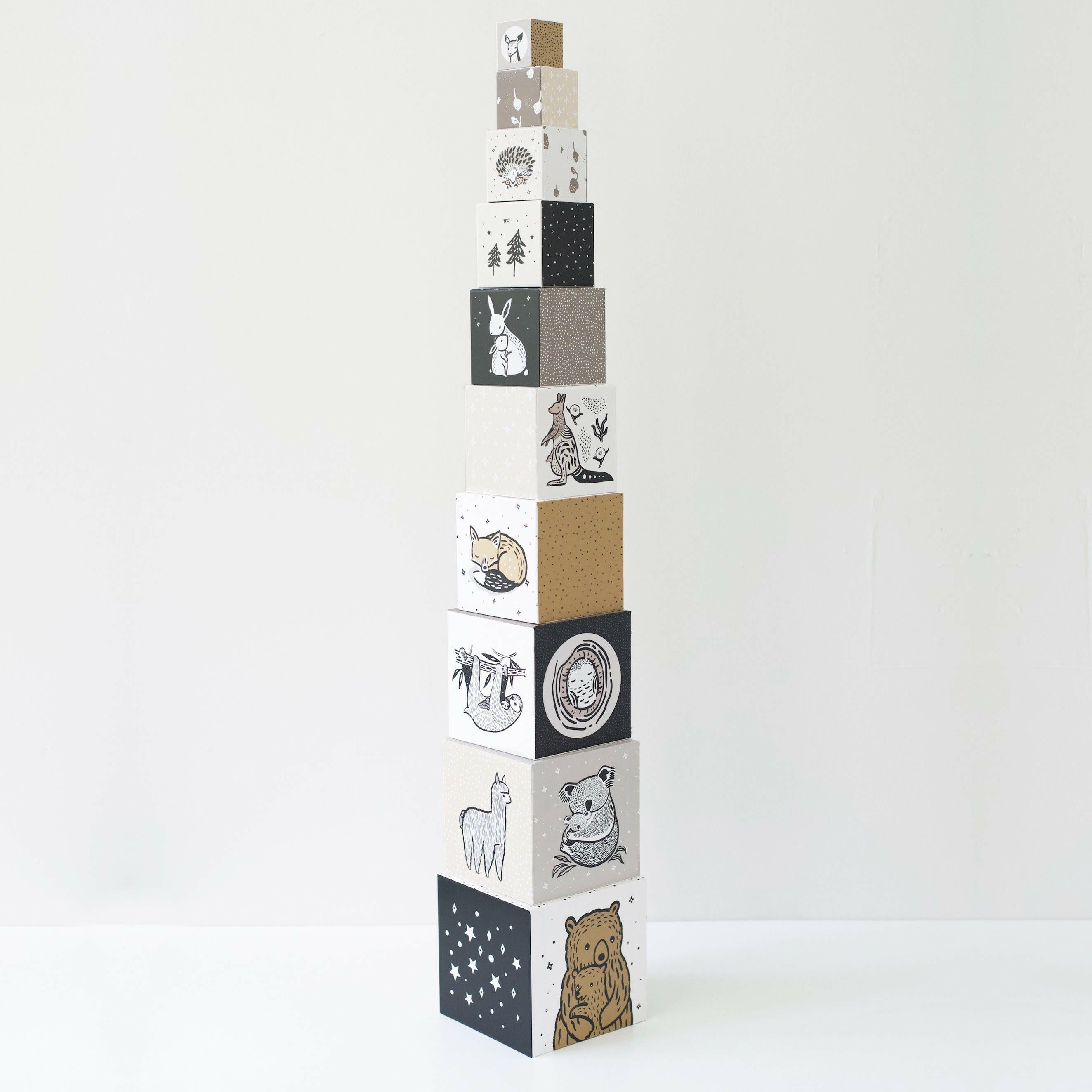 Nesting Blocks - Baby Animals Toys Wee Gallery