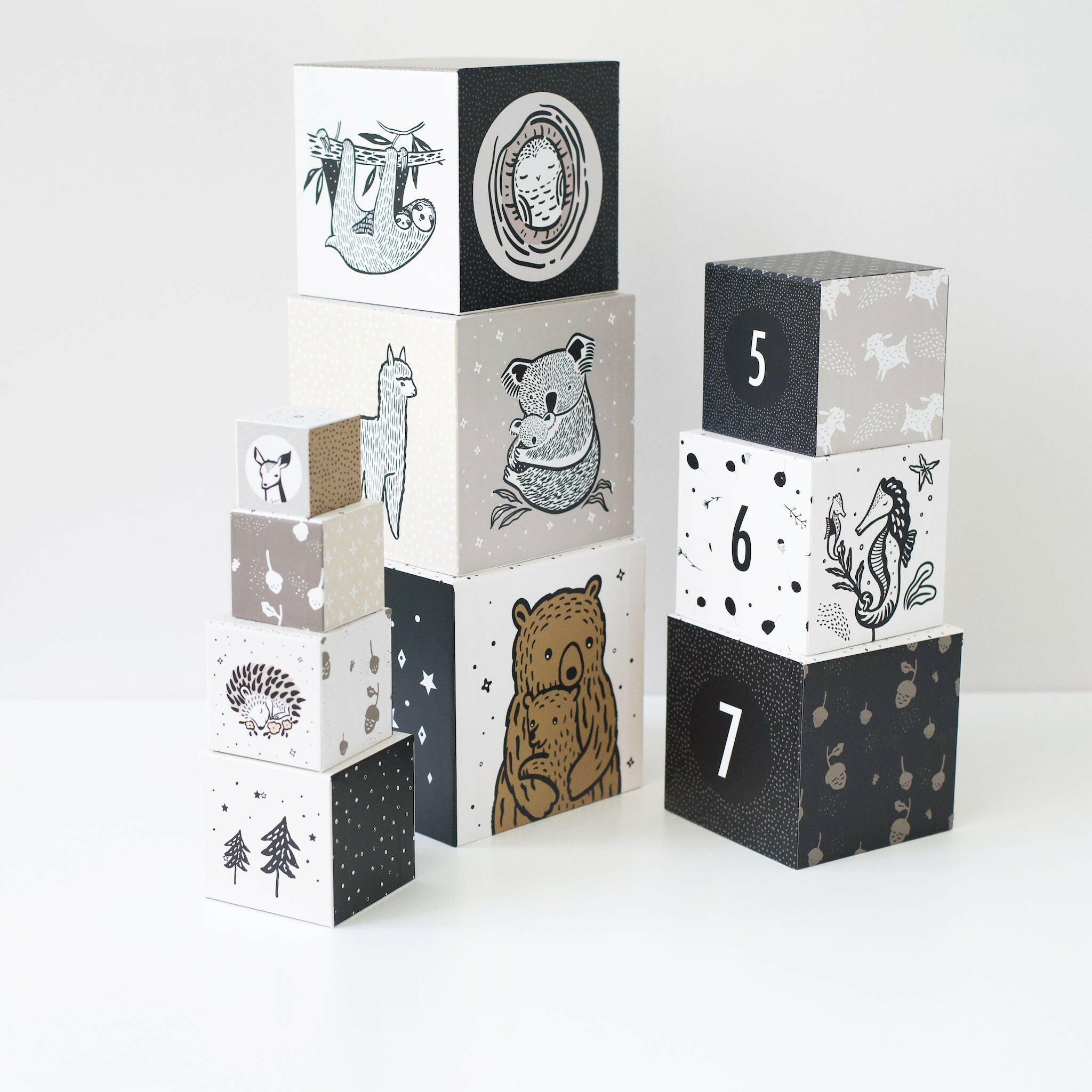 Nesting Blocks - Baby Animals Toys Wee Gallery