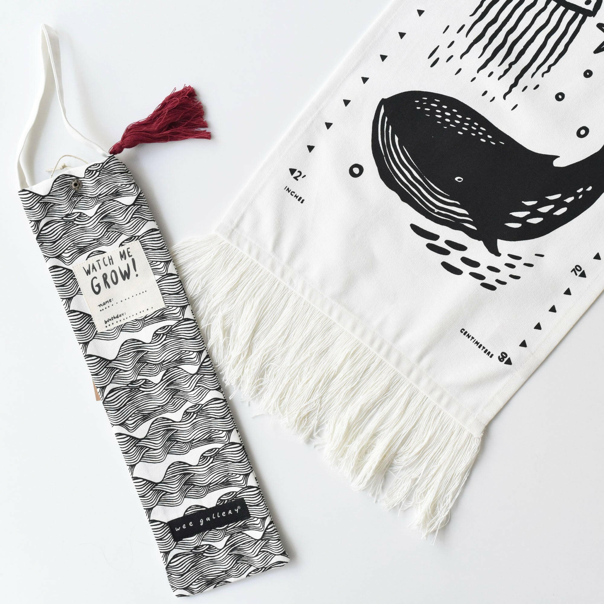 Canvas Growth Chart - Ocean Decor Wee Gallery